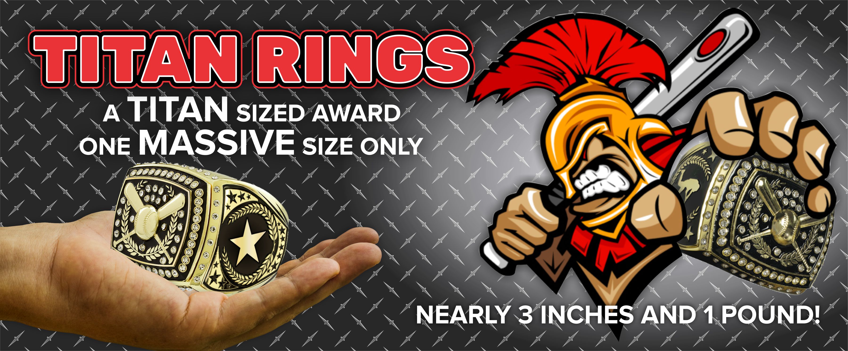 titan oversized championship award ring gift prize trophies for sports and awards events
